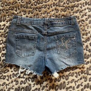 Guess Embellished Jean Shorts